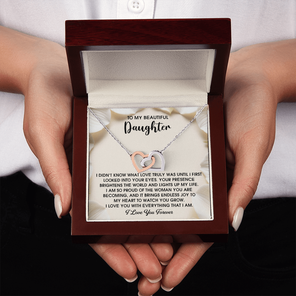 To My Beautiful Daughter Necklace, For My Daughter From Mom, Birthday Gift For Daughter Adult, Daughter Necklaces From Mom
