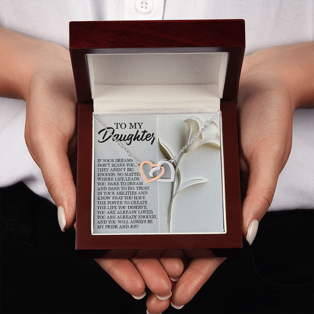 To My Daughter Necklace, Necklace For Daughter From Mom, Graduation Gift For Daughter, Necklace For My Daughter