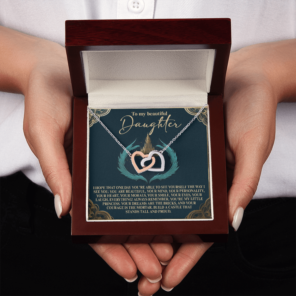 To My Beautiful Daughter Necklace, Valentine Gift For Daughter From Mom And Dad, To My Daughter From Dad, Valentine Gifts For My Daughters