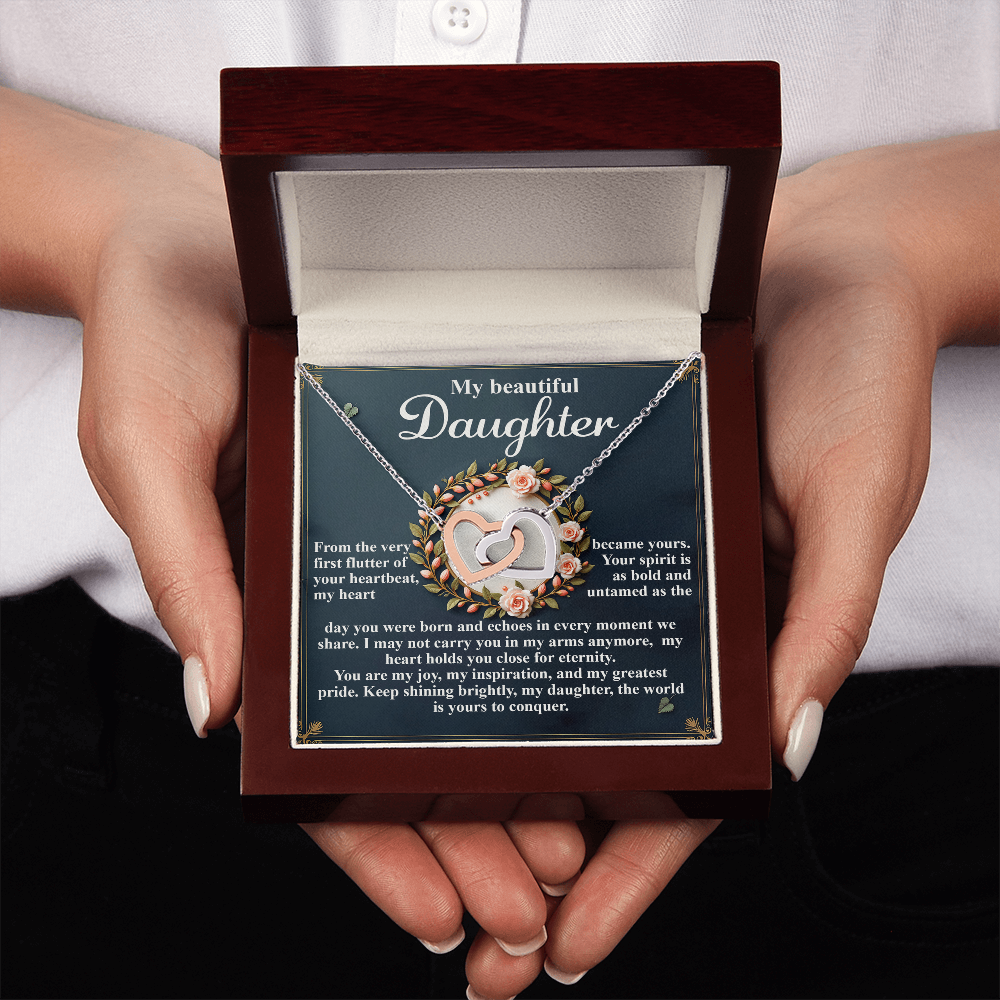My Beautiful Daughter Necklace, My Daughter Gifts From Dad, Gifts For Daughter From Mom, Mom And Daughter Necklaces