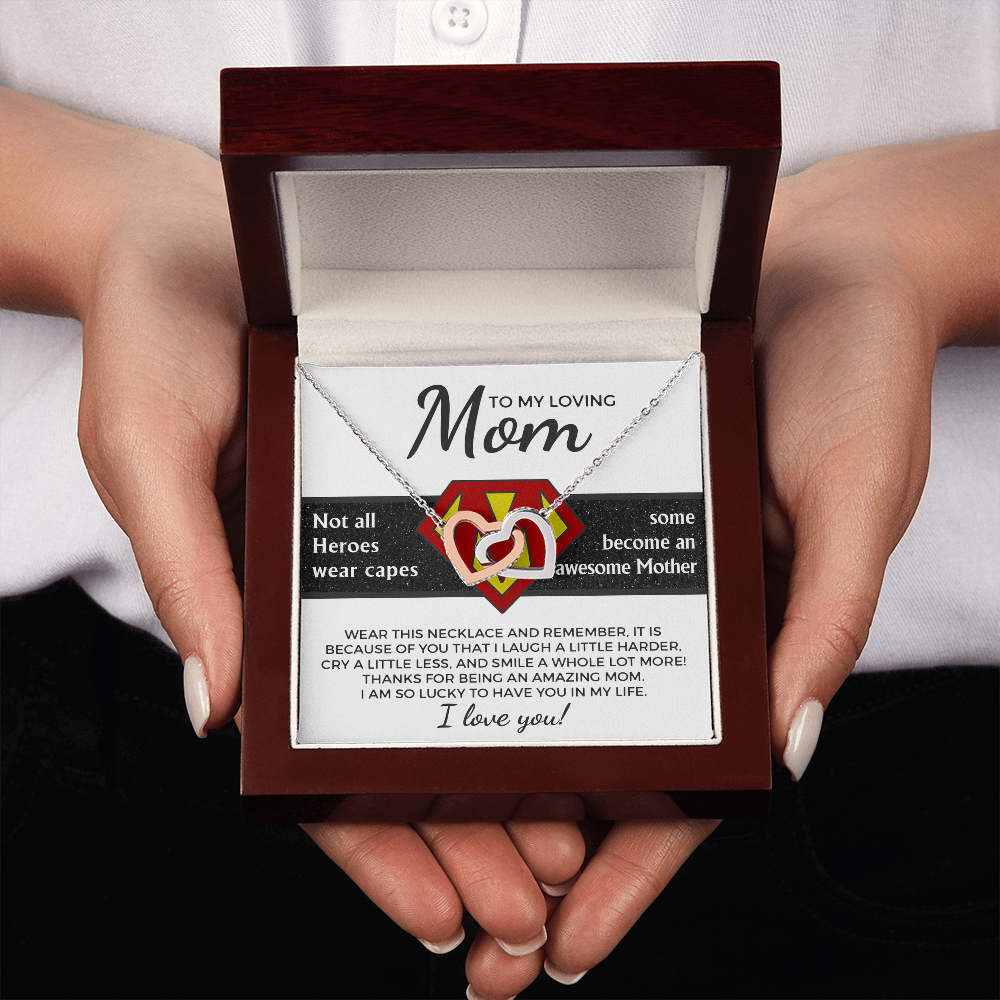To My Loving Mom Necklace, Jewelry Mother Day Gift, I Love My Mom Necklace, Gifts For Mexican Moms, Birthday Gift Boyfriends Mom
