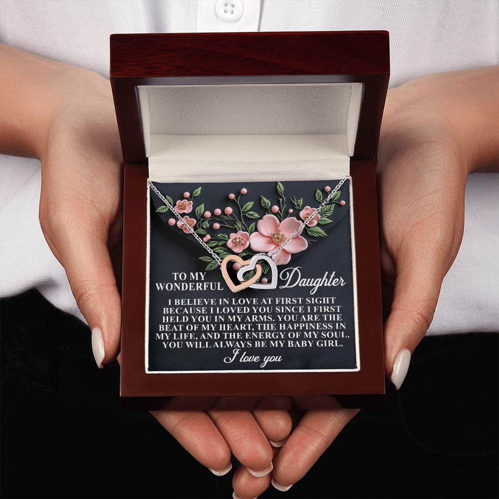 To My Wonderful Daughter Necklace, Beautiful Gift For Daughter From Dad Never Forget That I Love You Necklace, Necklace For My Daughter
