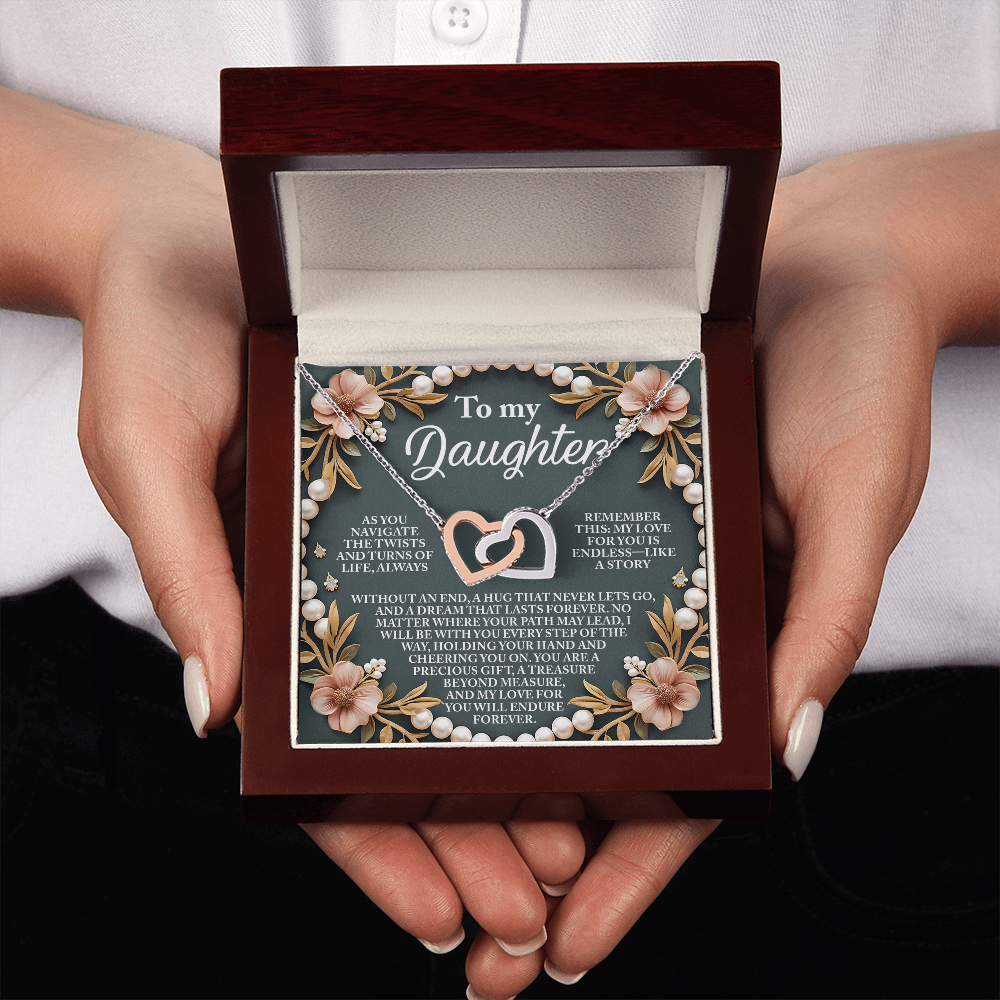 To My Daughter Necklace, For My Daughter From Dad, To My Daughter Necklace From Mom, To My Daughter Necklace From Dad