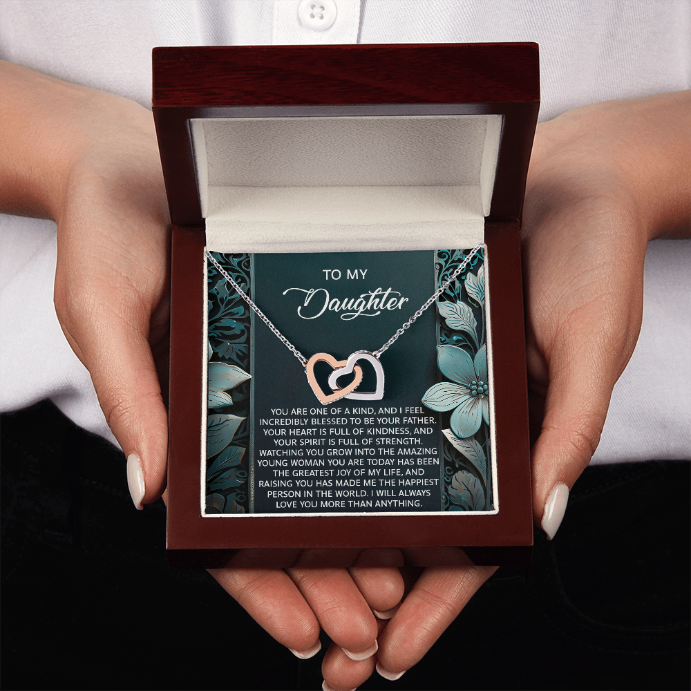To My Daughter Necklace, Dad And Daughter Necklaces, Daughter Birthday Gifts From Mom, For My Daughter From Dad