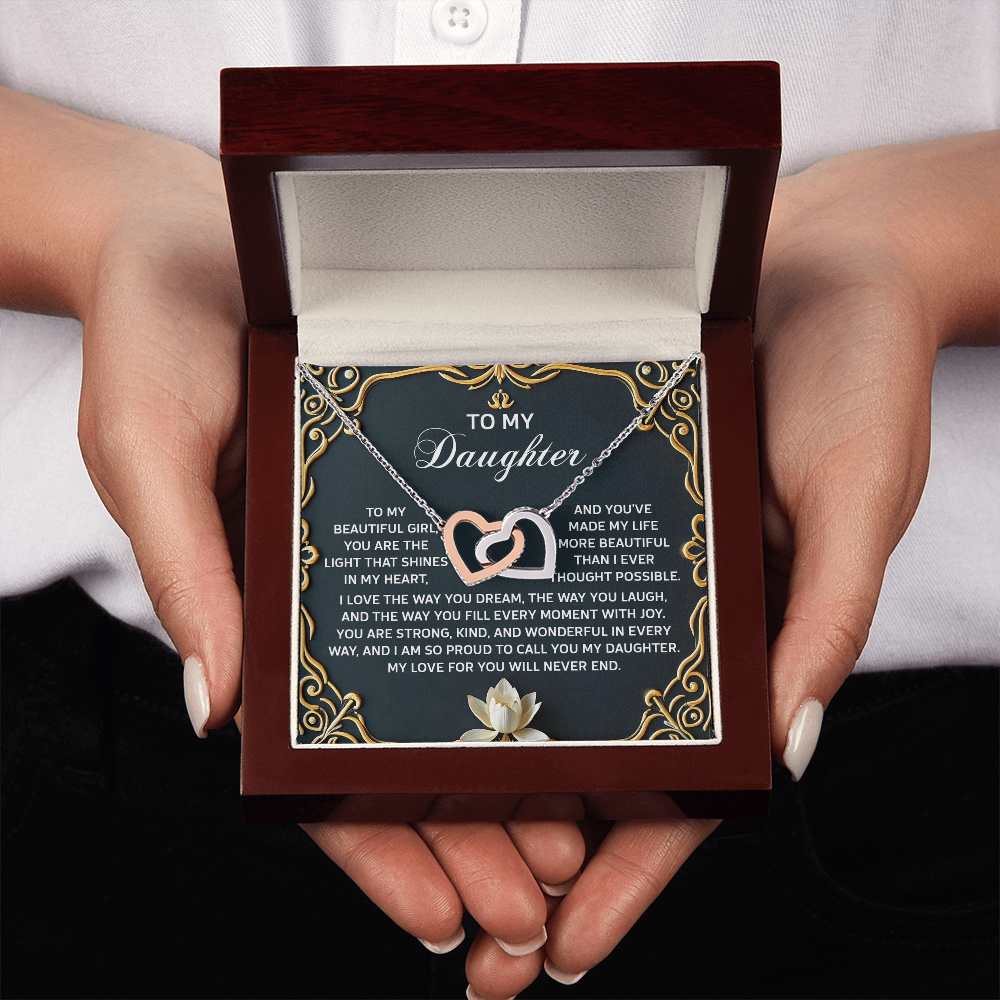 To My Daughter Necklace, Jewelry For Daughter From Mom, Graduation Gift For Daughter, To My Daughter Necklace From Mom