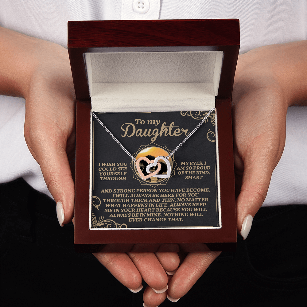 To My Daughter Necklace, My Daughter Gifts From Dad, Gifts For Daughter From Mom, Mom And Daughter Necklaces