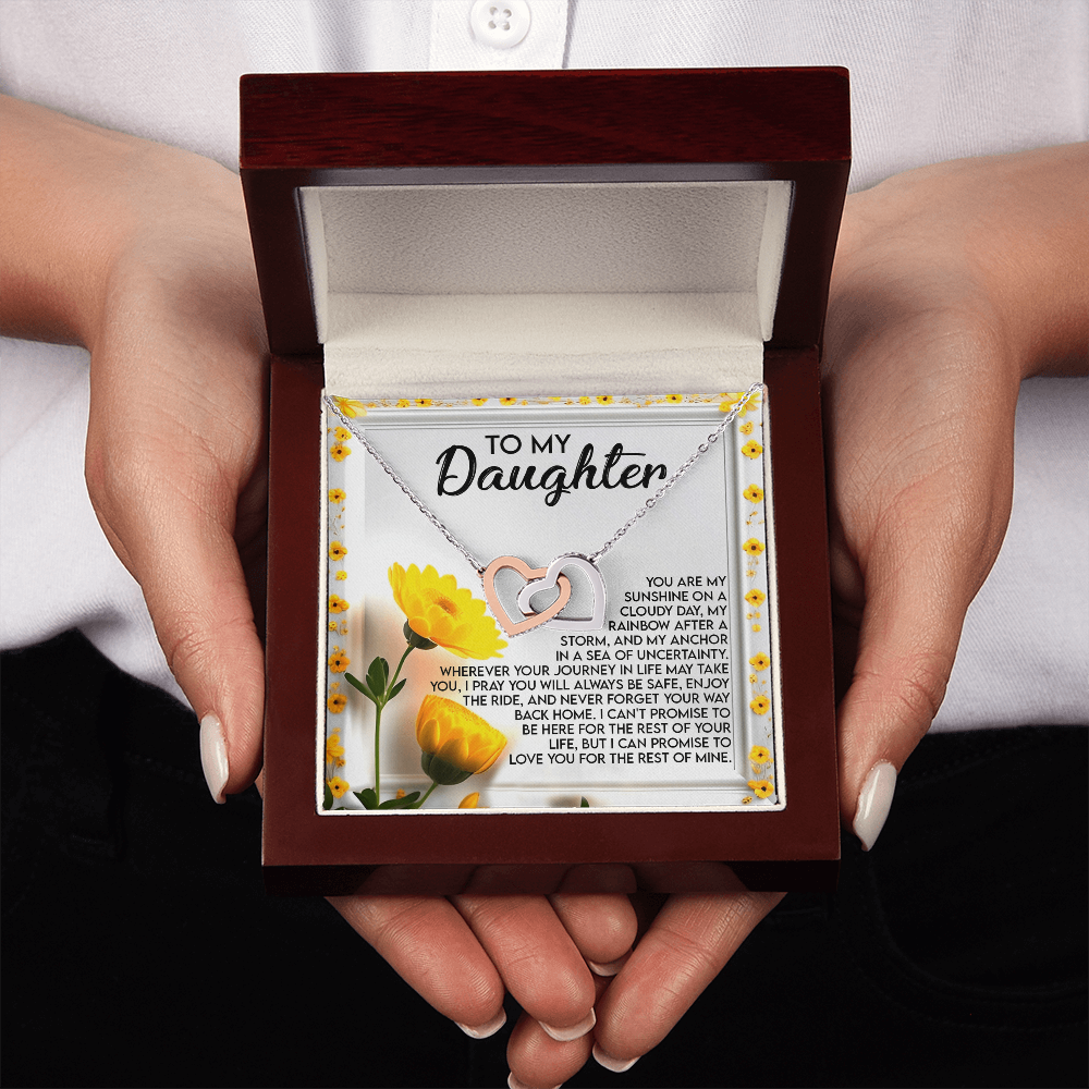 To My Daughter Necklace, Valentine Gift For Daughter From Mom And Dad, Matching Necklaces For Mom And Daughter, To My Beautiful Daughter