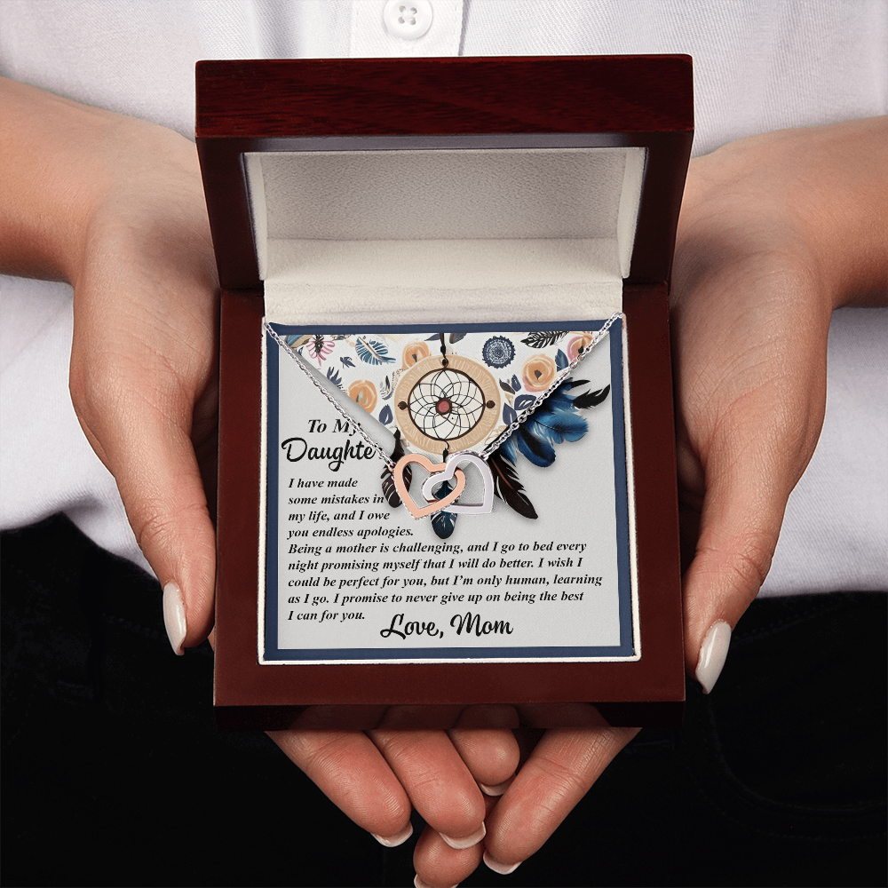To My Daughter Necklace, Mother And Daughter Necklace, Gifts For Daughter Adult, Jewelry For Daughter From Dad