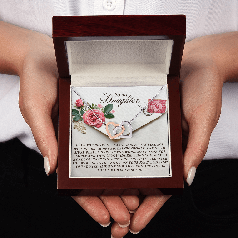 To My Daughter Necklace, Daughter Necklace From Daddy, Birthday Gifts For Daughter Adult, Daughter Necklace From Daddy
