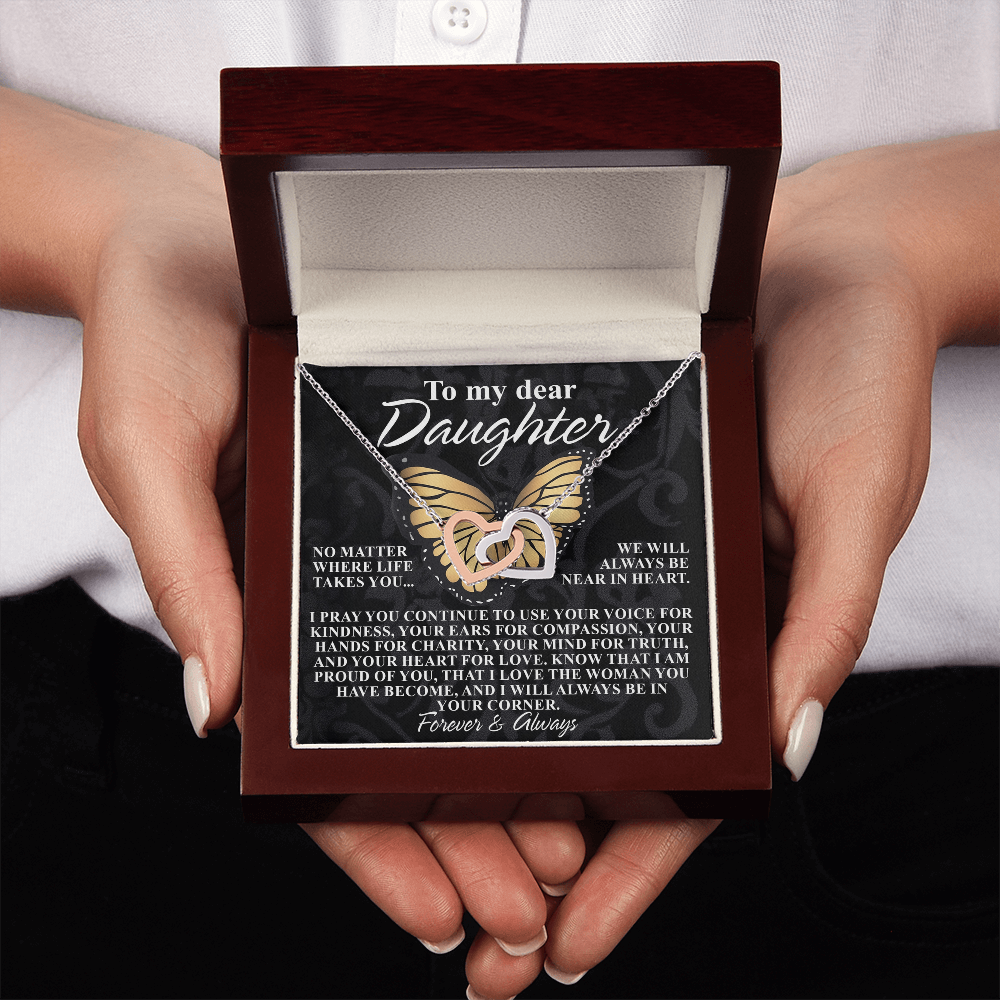 To My Dear Daughter Necklace, Necklace For Daughter From Mom, Graduation Gift For Daughter, Necklace For My Daughter