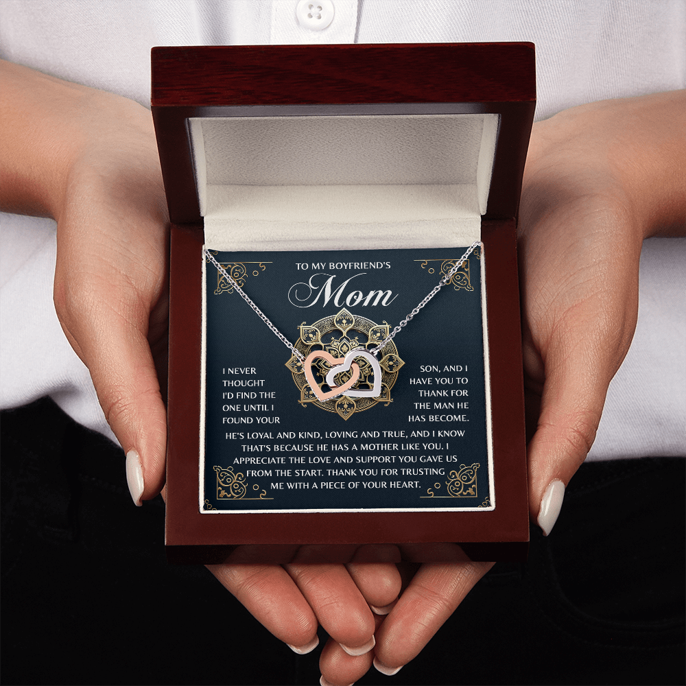 To My Boyrfriend's Mom Necklace, Boyfriends Mom Mothers Day Gift, Christmas Presents For Bf Mom, Christmas Gifts For Bfs Mom
