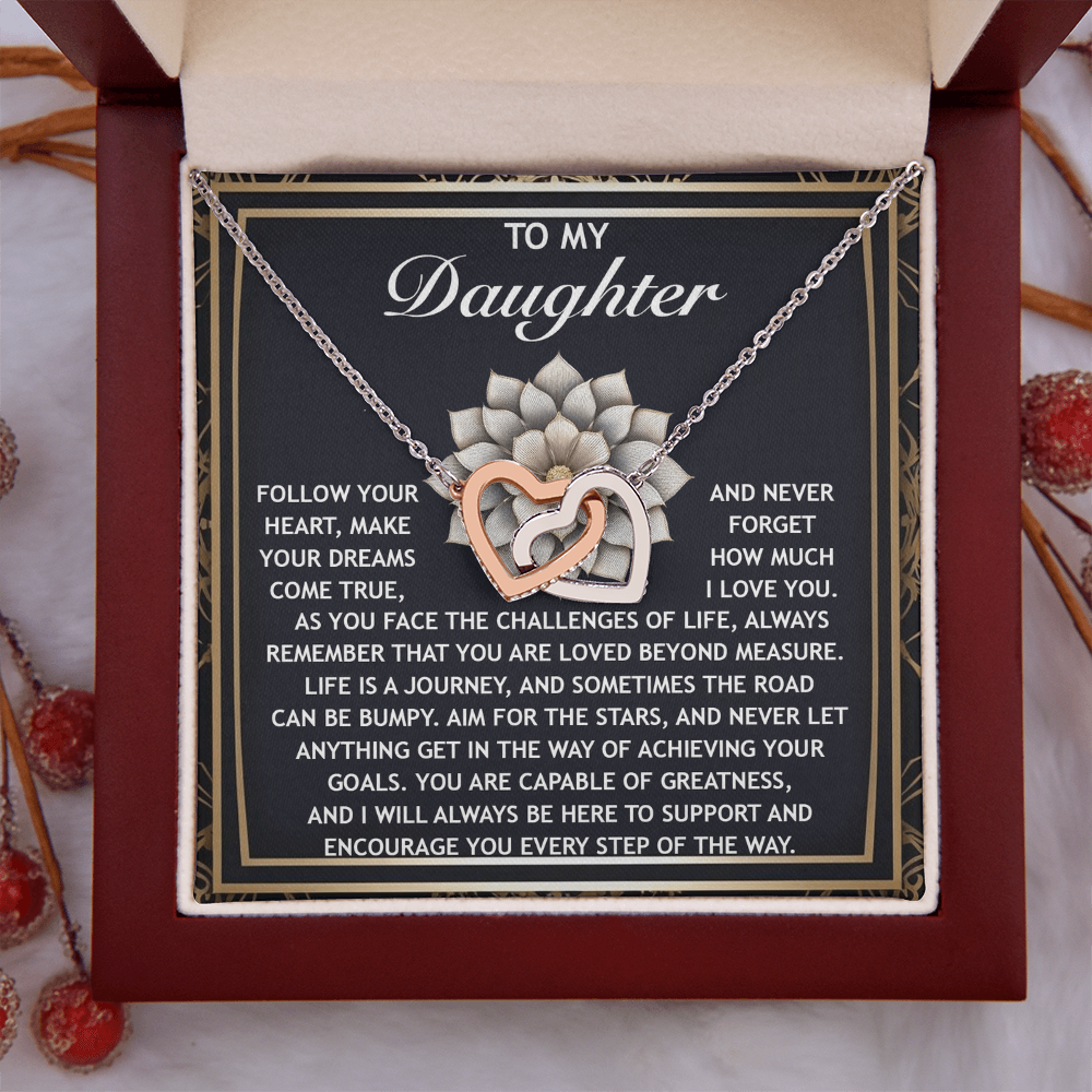 To My Daughter Necklace, Daughter Necklace From Mom, Birthday Gifts For Adult Daughter, Necklaces For Daughter From Dad