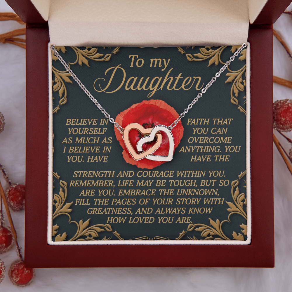 To My Daughter Necklace, Birthday Card For Adult Daughter, Adult Daughter Birthday Gifts, Bonus Daughter Gifts Unique