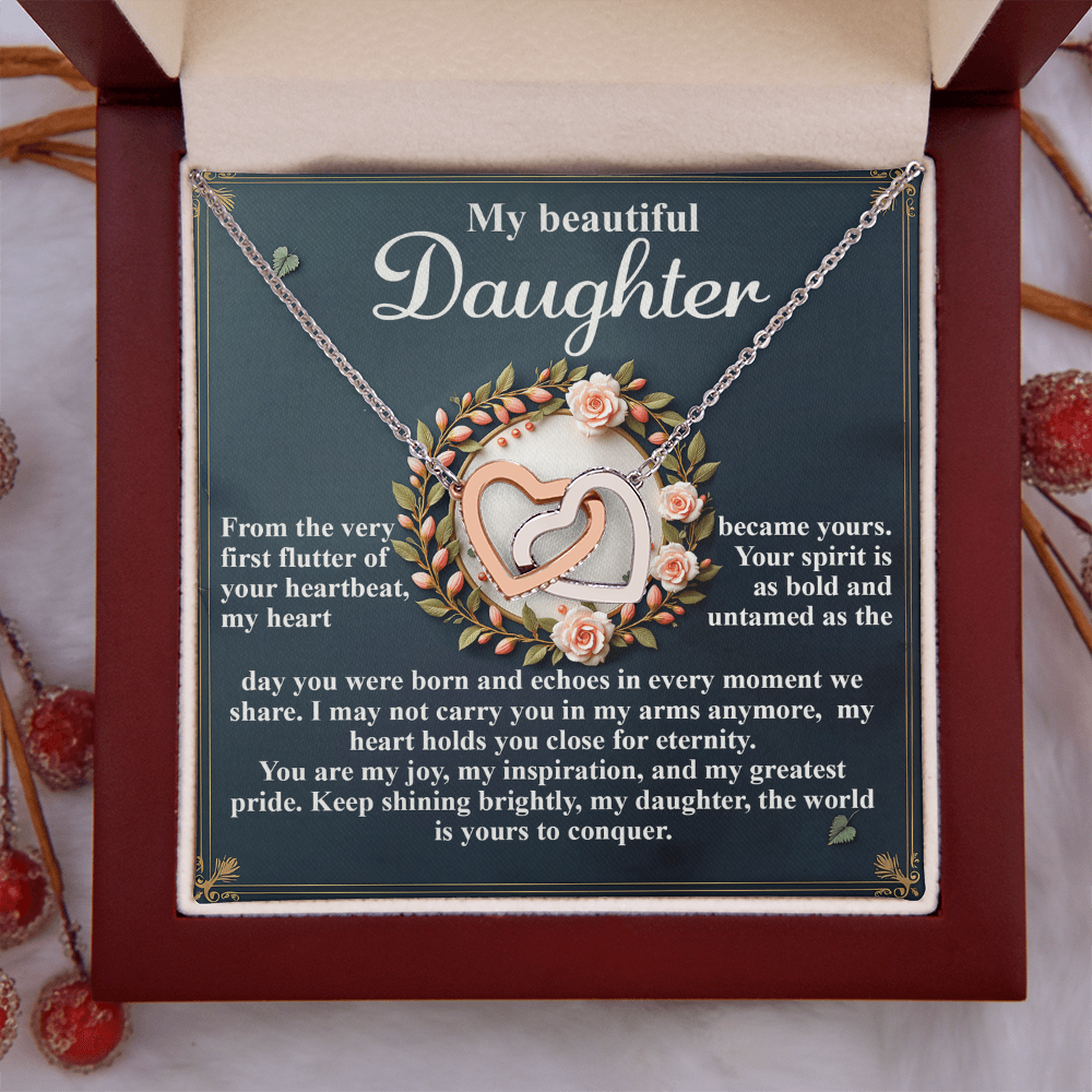My Beautiful Daughter Necklace, My Daughter Gifts From Dad, Gifts For Daughter From Mom, Mom And Daughter Necklaces