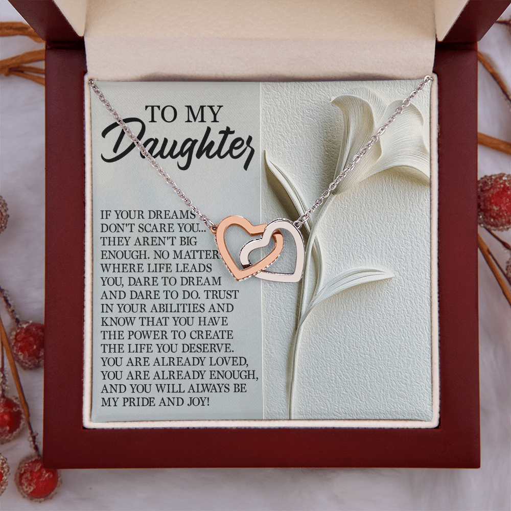 To My Daughter Necklace, Necklace For Daughter From Mom, Graduation Gift For Daughter, Necklace For My Daughter