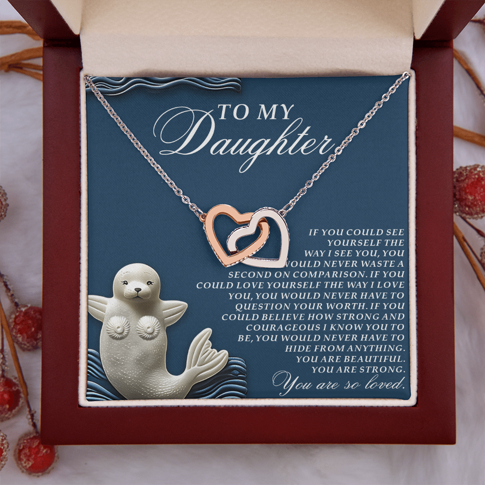 To My Daughter Necklace, Daughter Necklace From Dad, Birthday Gifts For Adult Daughter, Daughter Jewelry From Mom