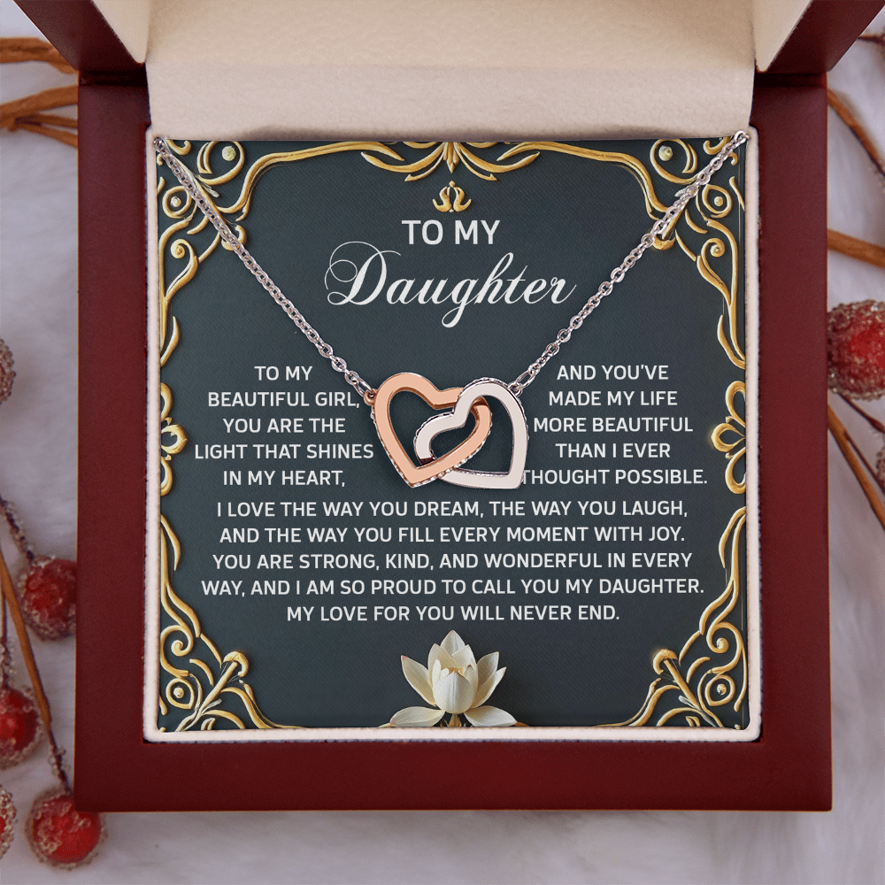 To My Daughter Necklace, Jewelry For Daughter From Mom, Graduation Gift For Daughter, To My Daughter Necklace From Mom