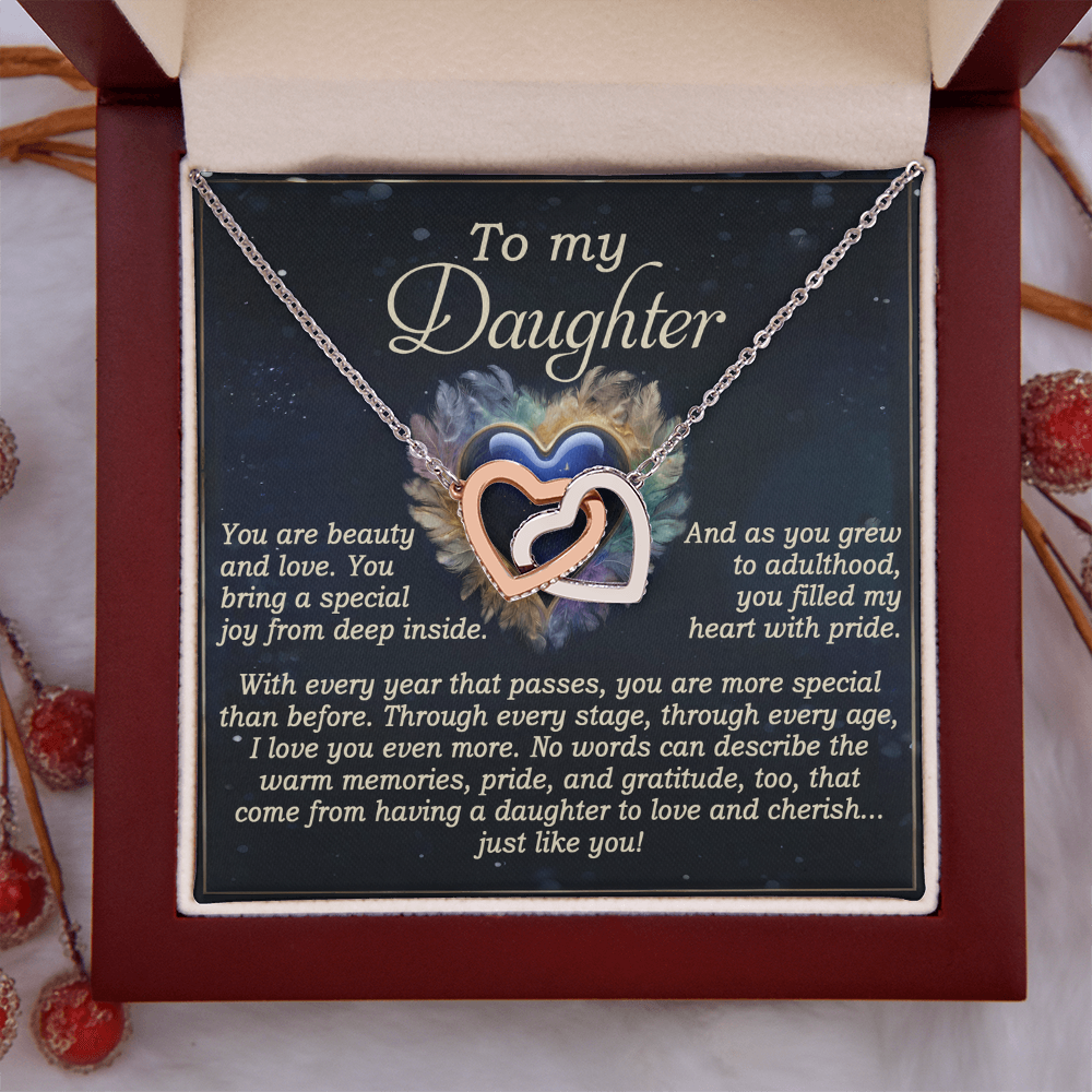To My Daughter Necklace, For My Daughter From Dad, Daughter Gift From Dad, Daughter Necklaces From Mom