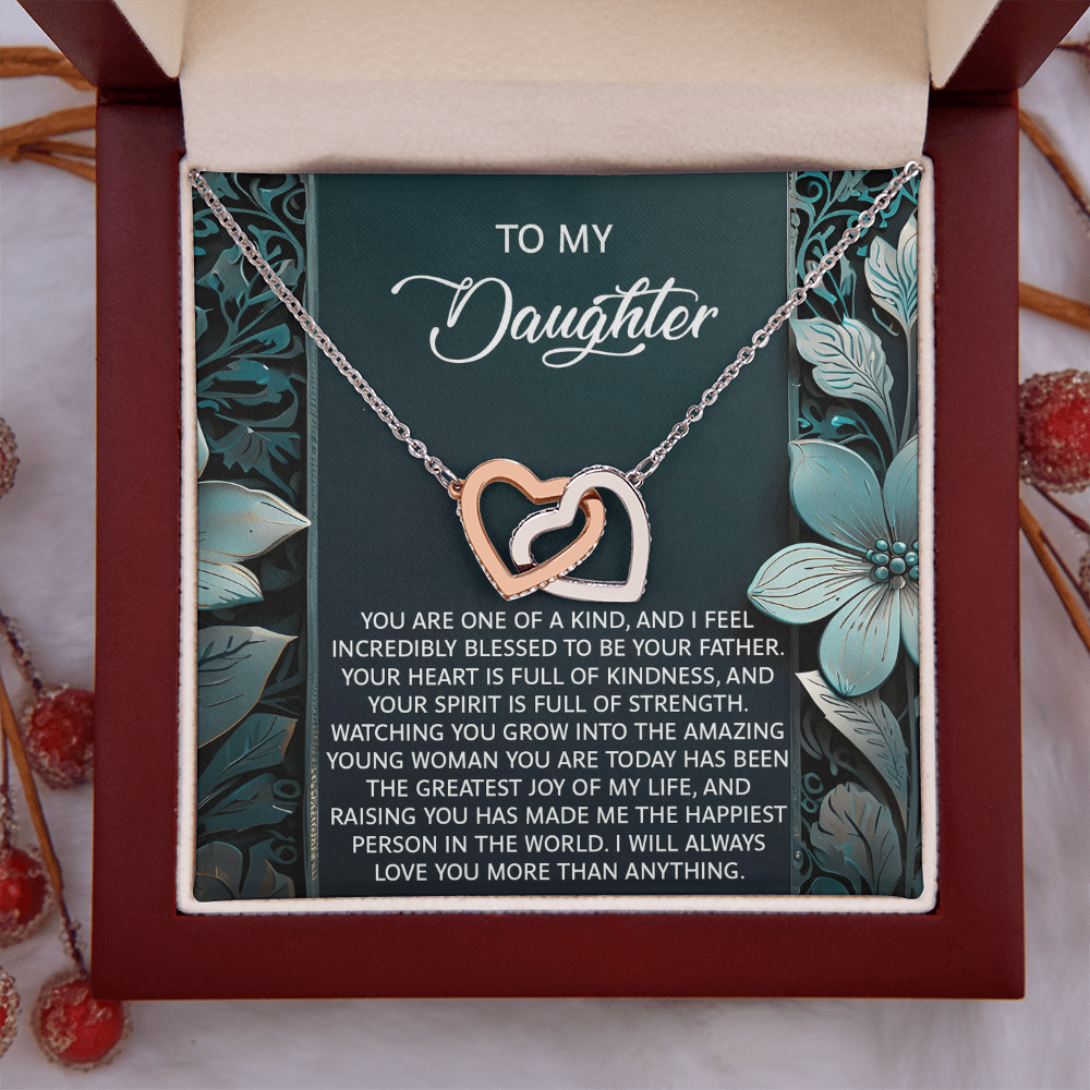 To My Daughter Necklace, Dad And Daughter Necklaces, Daughter Birthday Gifts From Mom, For My Daughter From Dad