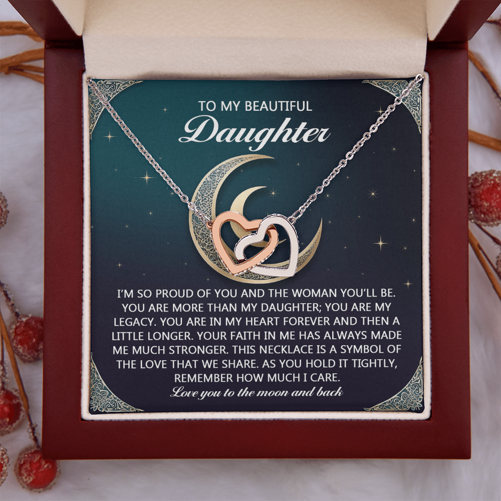 To My Beautiful Daughter Necklace, For My Daughter Necklace, Daughter Gifts From Mom, For My Daughter From Mom