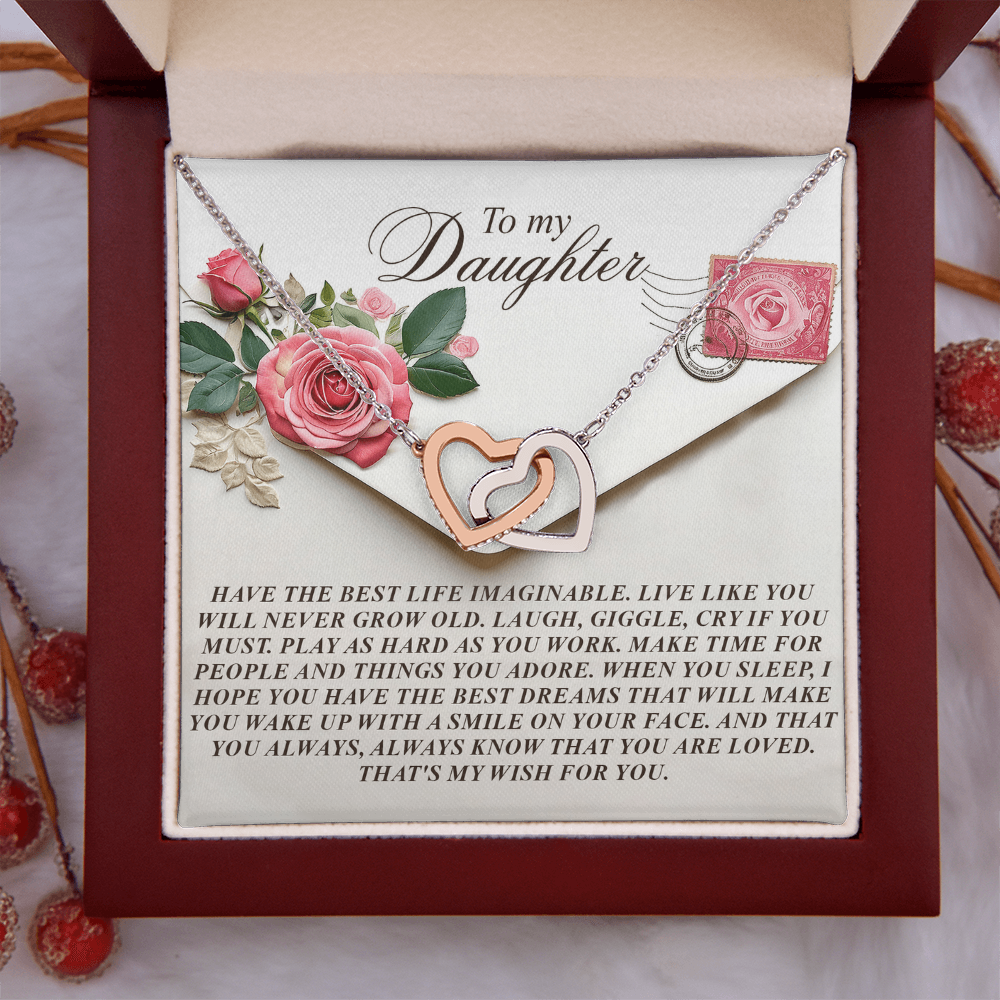 To My Daughter Necklace, Daughter Necklace From Daddy, Birthday Gifts For Daughter Adult, Daughter Necklace From Daddy