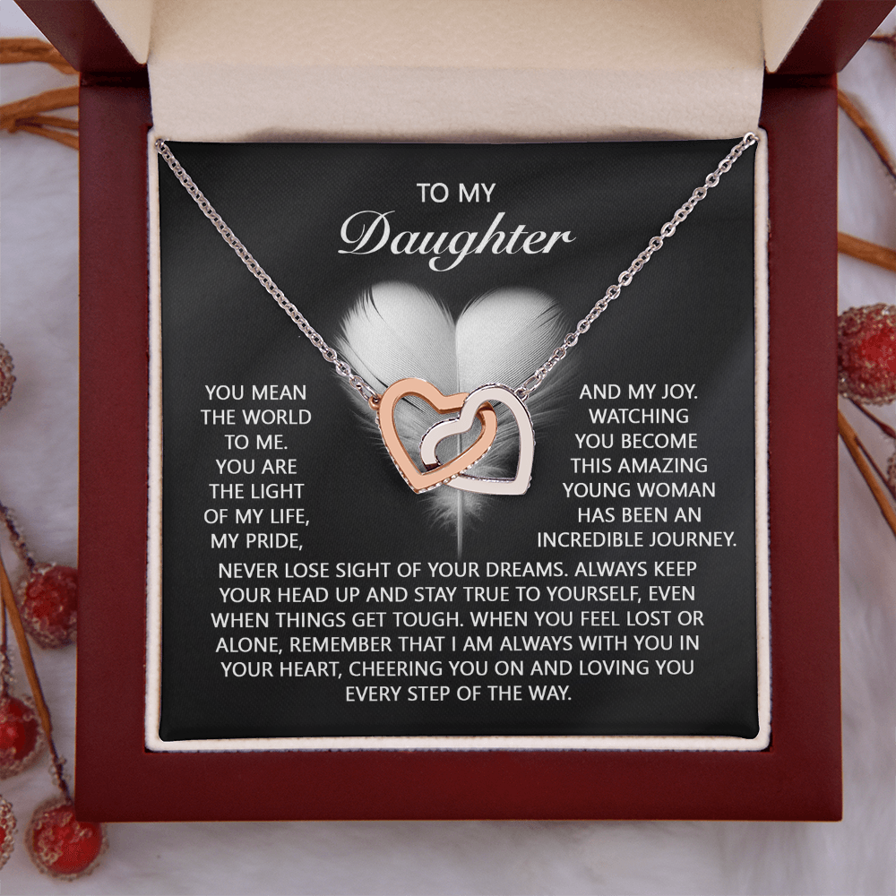 To My Daughter Necklace, To My Daughter From Dad, Birthday Gift For Adult Daughter, Daughter Necklace From Mom And Dad