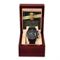 No 1 Father Of The Year Black Chronograph Watch, Gift For Dad On Wedding Day From Bride, Gift For Fathers Day For Dad, 14 February Gift Man