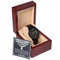 To My Wonderful Father Black Chronograph Watch, Fathers Day Gifts Bulk, Birthday Gift For Dad From Kids, Birthday Gift For Dad From Kids