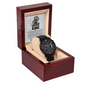 Dad You Are The King Black Chronograph Watch, Gift For Boyfriend's Mom From Son's Girlfriend, Son To Dad Christmas Gift, Gifts For Dad From Wife