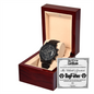The World's Greatest Dog Father Black Chronograph Watch, Dad Birthday Gifts From Daughter, Father To Be Fathers Day Card