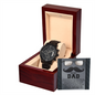 To My Dad Black Chronograph Watch, Black Chronograph Watch For Man, Watch For Man With Black, Watch For Man On Sale Clearance