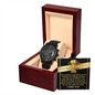 No 1 Father Of The Year Black Chronograph Watch, Gift For Dad On Wedding Day From Bride, Gift For Fathers Day For Dad, 14 February Gift Man