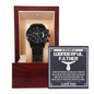 To My Wonderful Father Black Chronograph Watch, Fathers Day Gifts Bulk, Birthday Gift For Dad From Kids, Birthday Gift For Dad From Kids