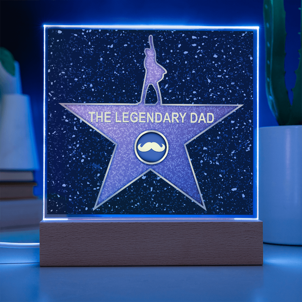 The Legendary Dad Square Acrylic, Gifts For My Mom From Loving Child, Father's Day Gifts For Dad, Birthday Gifts For Dad From Daughter