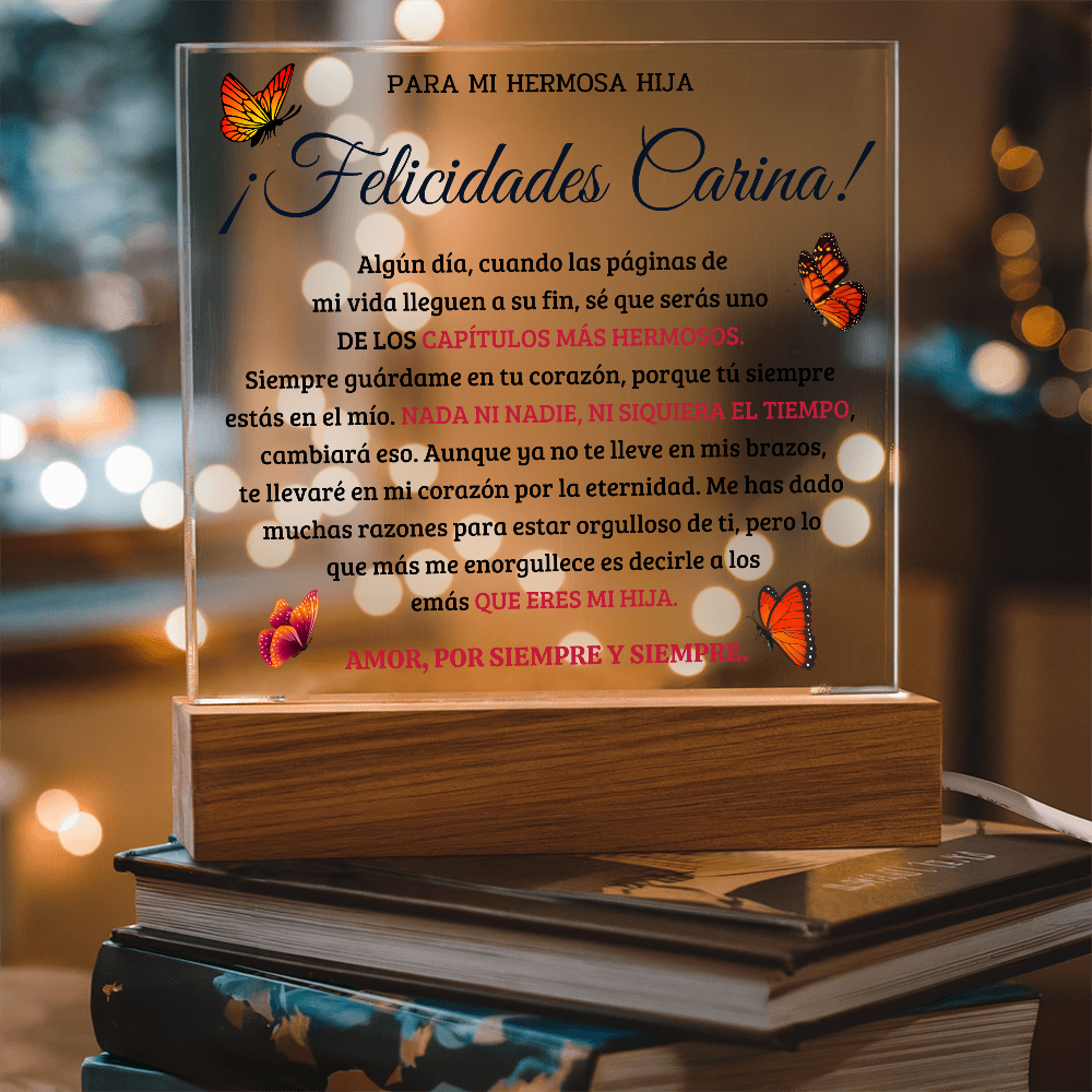 HIJACRSQBR1_T4_30_2 ¡FELICIDADES CARINA!
