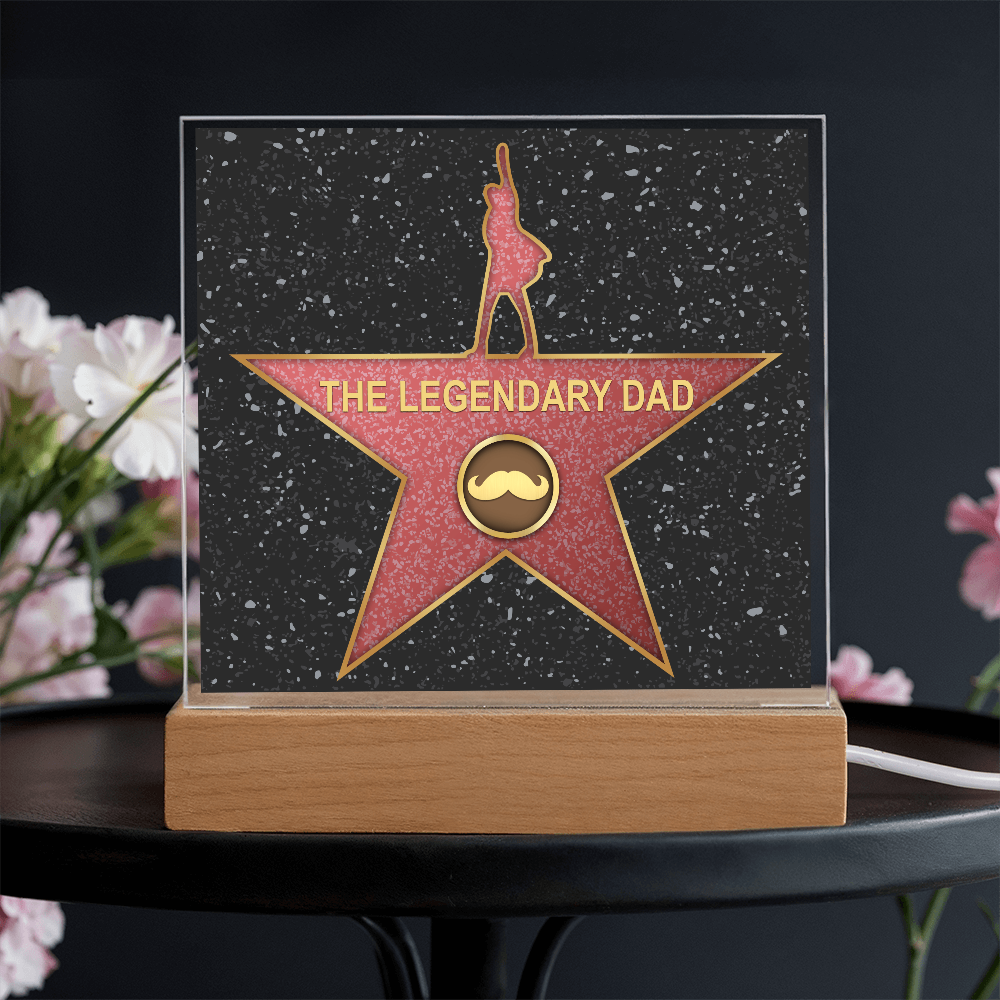 The Legendary Dad Square Acrylic, Gifts For My Mom From Loving Child, Father's Day Gifts For Dad, Birthday Gifts For Dad From Daughter