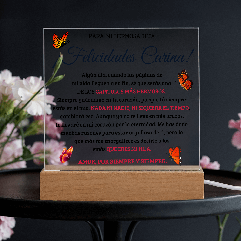 HIJACRSQBR1_T4_30_2 ¡FELICIDADES CARINA!