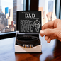 To The Best Dad In The World Bracelet, Birthday Gifts For Dad From Son, Son To Dad Christmas Gift, Gifts For Dad From Wife