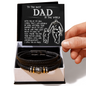 To The Best Dad In The World Bracelet, Birthday Gifts For Dad From Son, Son To Dad Christmas Gift, Gifts For Dad From Wife