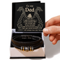 To My Dad Bracelet, Leather Bracelet For Dad, Bracelet For Dad From Daughter, Gift For Dad Birthday, Fathers Day Gifts Bulk