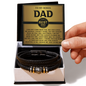 To My Bonus Dad Bracelet, Birthday Gifts For Dad, Father's Day Gifts For Dad, Birthday Gifts For Dad From Daughter