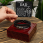 To The Best Dad In The World Bracelet, Birthday Gifts For Dad From Son, Son To Dad Christmas Gift, Gifts For Dad From Wife