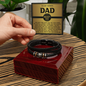 To My Bonus Dad Bracelet, Birthday Gifts For Dad, Father's Day Gifts For Dad, Birthday Gifts For Dad From Daughter
