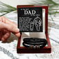 To The Best Dad In The World Bracelet, Birthday Gifts For Dad From Son, Son To Dad Christmas Gift, Gifts For Dad From Wife