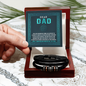Dear Dad Bracelet, Gift For Dad Birthday From Daughter, First Fathers Day Gifts For New Dad, Dad Christmas Presents