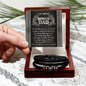 To My Amazing Bonus Dad Bracelet, To My Dad From Son, Dad Gifts From Wife And Son, Dad Presents From Son