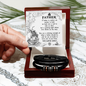 To My Father Bracelet, Christian Fathers Day Gifts, Birthday Gift For Dad From Son, Dad Christmas Gifts From Son