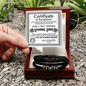 Certificate Of Recognition Viking Dad Bracelet, Bracelets For Dad From Daughter, Gifts For Dad Birthday, Christmas Bracelet For Dad