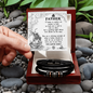 To My Father Bracelet, Christian Fathers Day Gifts, Birthday Gift For Dad From Son, Dad Christmas Gifts From Son