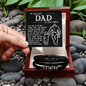 To The Best Dad In The World Bracelet, Birthday Gifts For Dad From Son, Son To Dad Christmas Gift, Gifts For Dad From Wife
